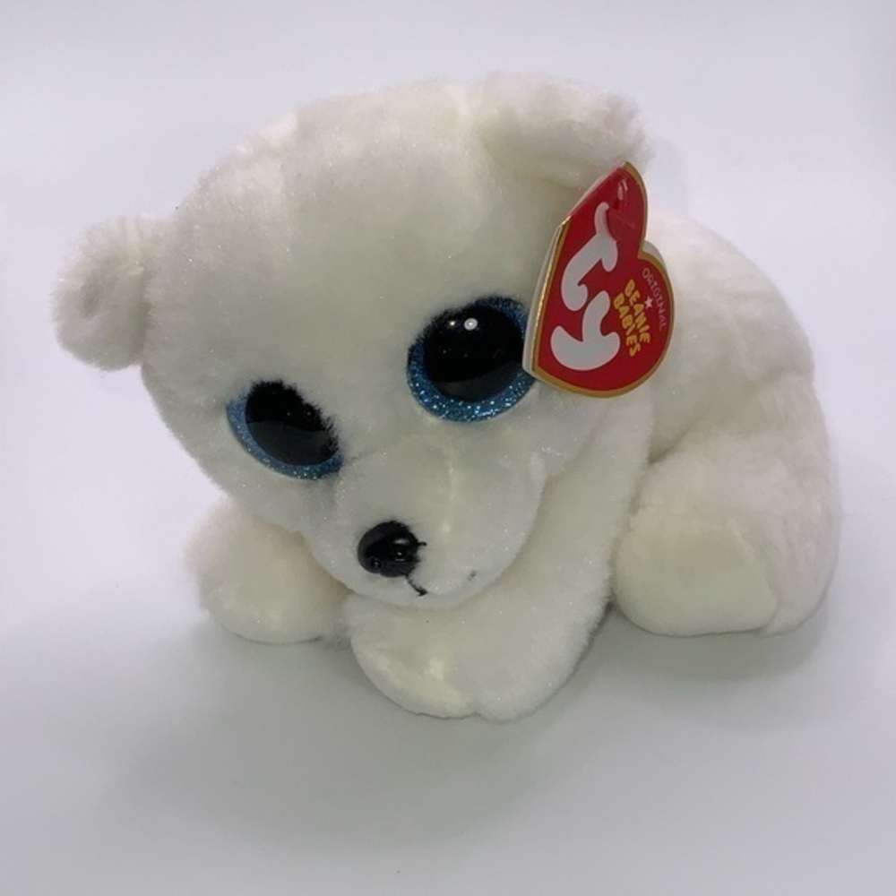 TY Beanie Babies - Ari the Polar Bear Small 6" Plush NWT